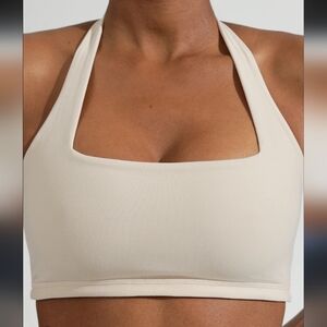 Revolution Halter Sports Bra - Ivory